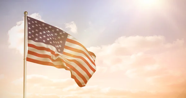 クローズ アップの米国の旗 — ストック写真