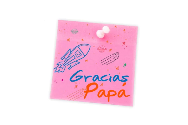 Words gracias papa — Stock Photo, Image