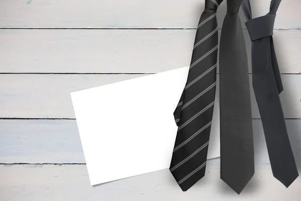 Голубые галстуки с диагональю — стоковое фото