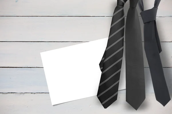 Blue ties with diagonal line — Stock Photo, Image