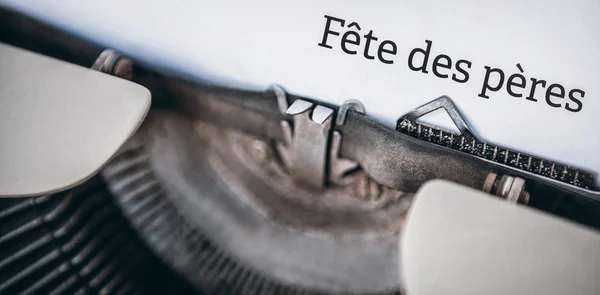 Kağıtta yazılı fete des peres — Stok fotoğraf