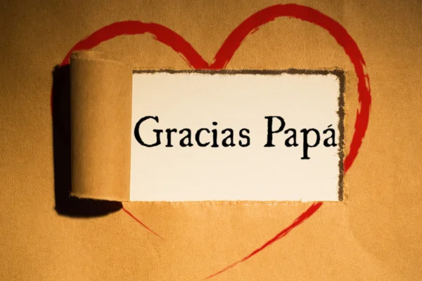 Parole gracias papa — Foto Stock