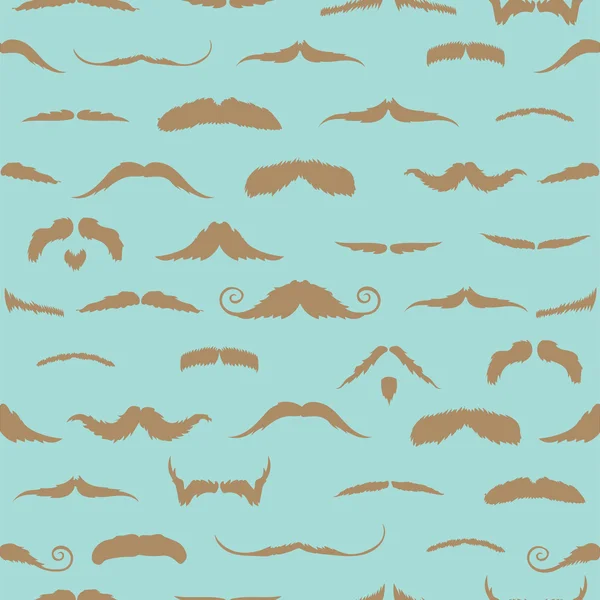 Mustaches in a blue background — Stock Photo, Image