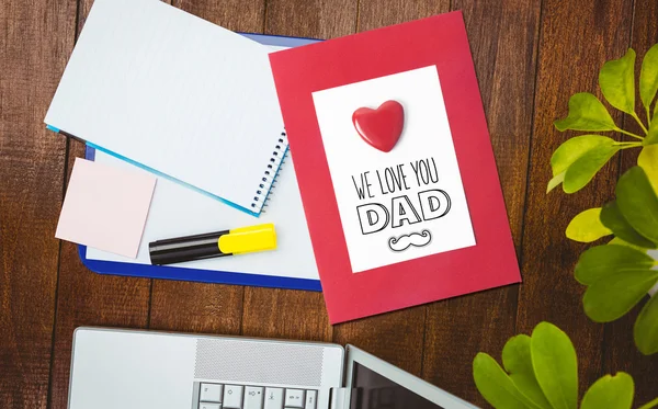 Fathers day greeting — Stock Photo, Image