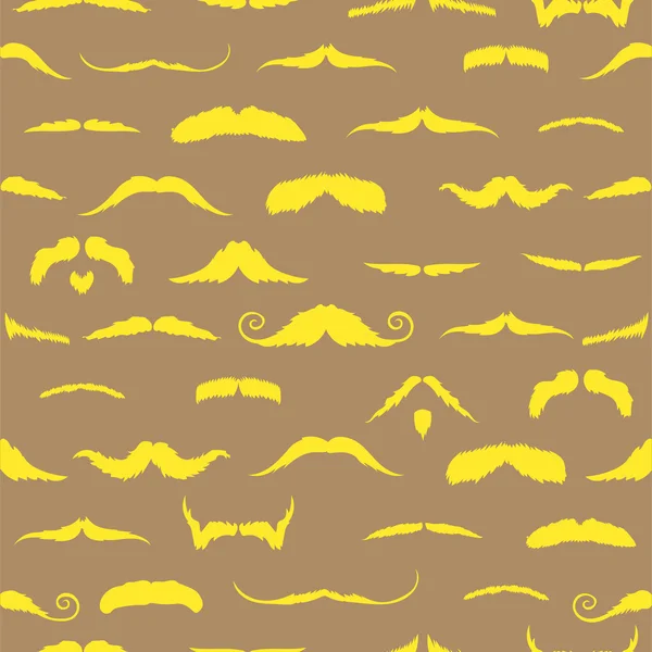 Mustaches contra fundo marrom — Fotografia de Stock