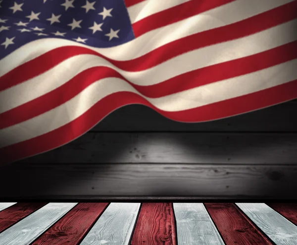Digitaal gegenereerd Verenigde Staten nationale vlag — Stockfoto