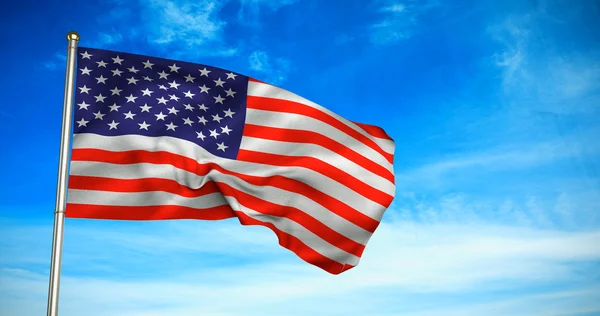 Zbliżenie na USA flaga — Zdjęcie stockowe
