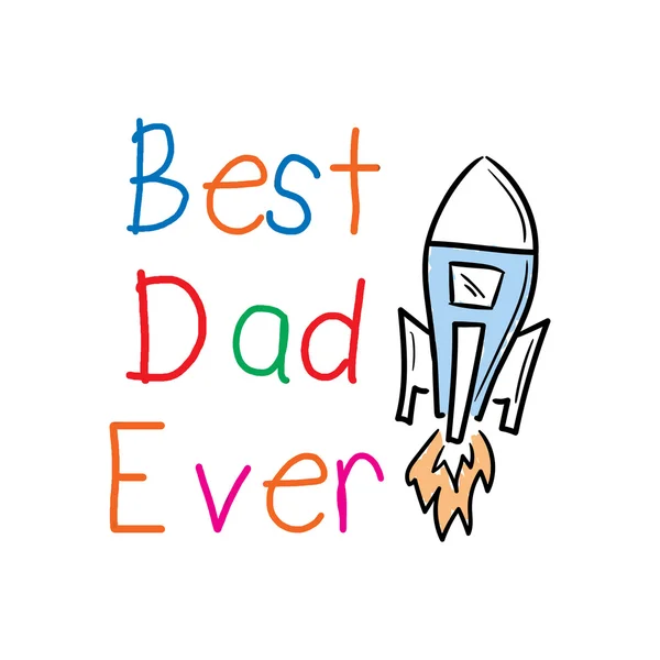 Világ legjobb apa valaha üzenet — Stock Fotó