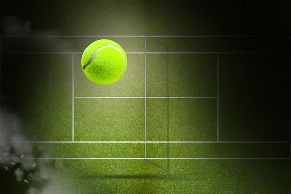 Tennisbal met een spuit — Stockfoto