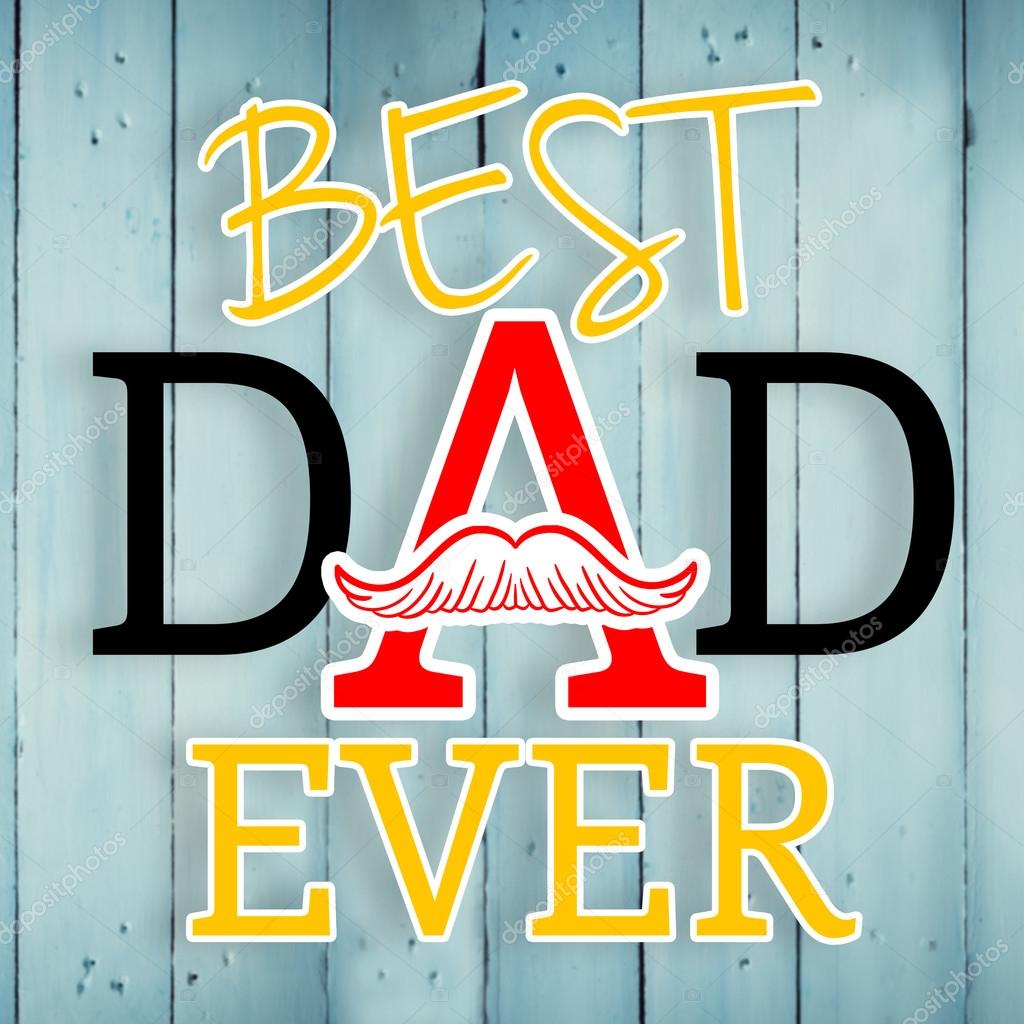 Beste papa ooit | Dad mejor palabra siempre — Foto de stock