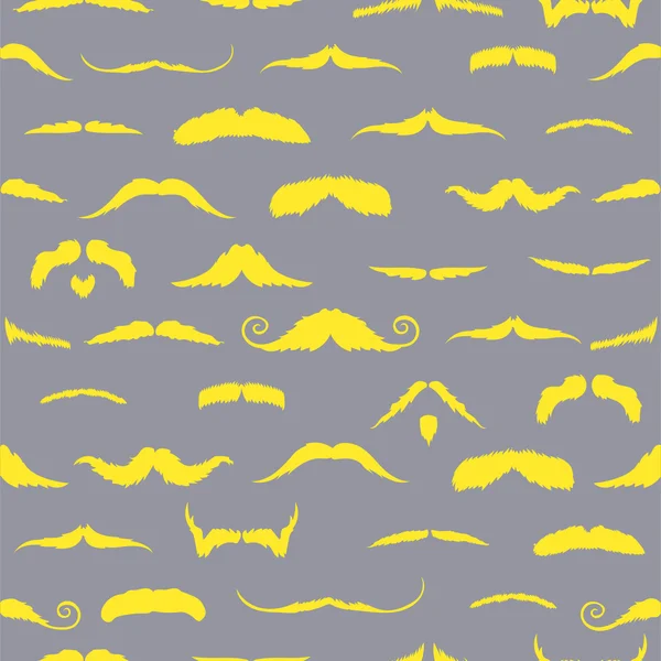 Mustaches contra fundo cinzento — Fotografia de Stock