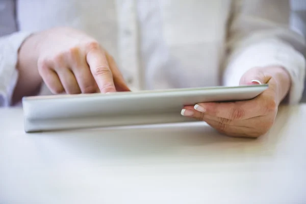 Executive using tablet pc at office — Stock Photo, Image