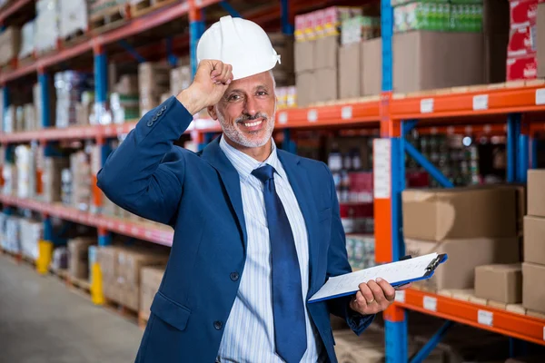 Verksamhet man ser kameran — Stockfoto