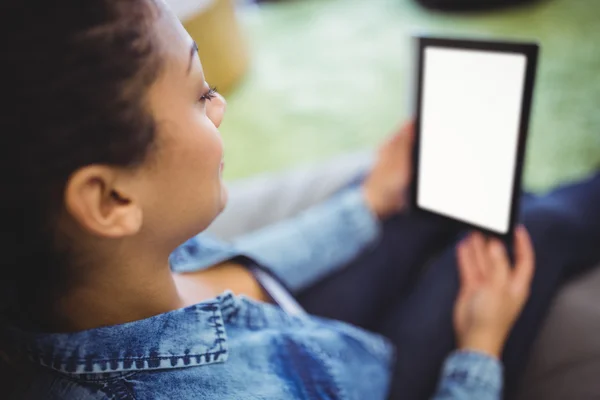 Businesswoman using digital tablet — Stock Photo, Image