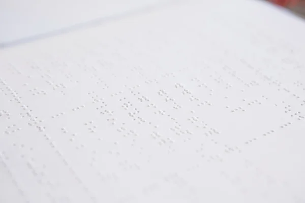 Braille book in classroom — Stock Photo, Image