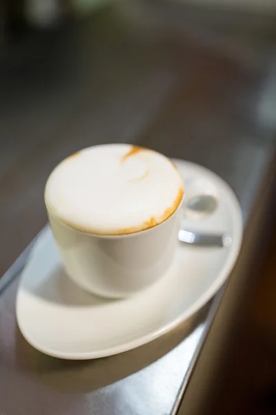 Nahaufnahme der Kaffeetasse — Stockfoto