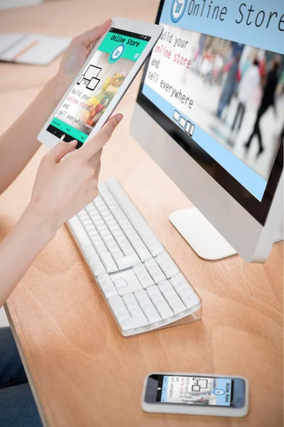 Screen of online store — Stock Photo, Image