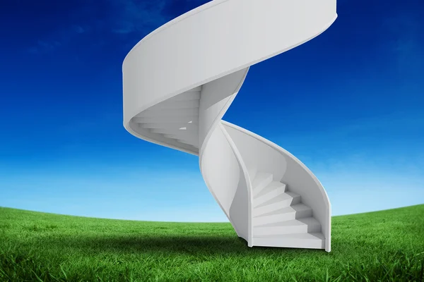 Composite image of image of isolated stairs — Stock Photo, Image