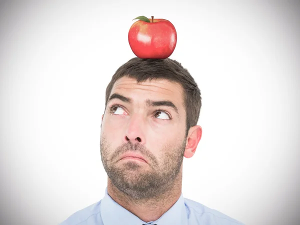 Uomo d'affari che guarda l'angolo — Foto Stock