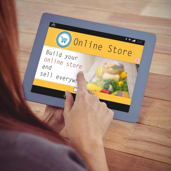 Screen of online store — Stock Photo, Image