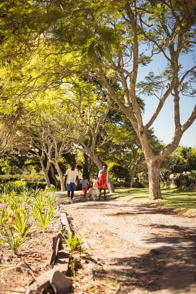 Familia caminando juntos —  Fotos de Stock