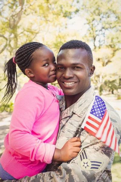 Happy family posing together — Stock Photo, Image