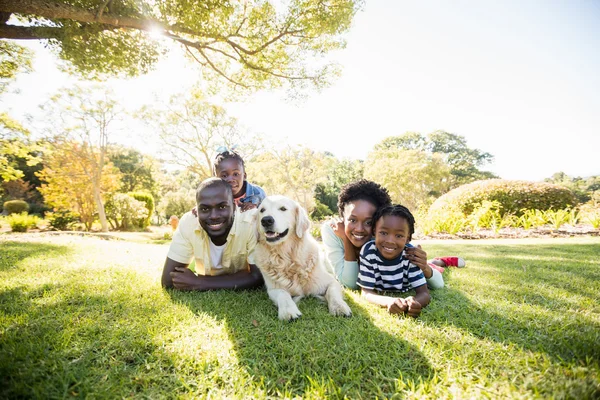 Happy family posing together — Stock Photo, Image