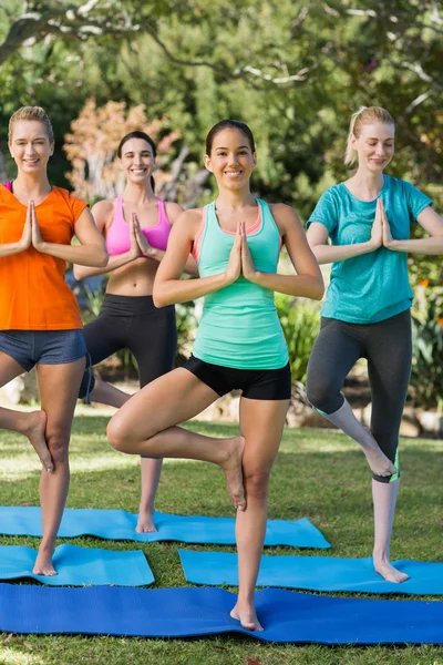 Kobiety ćwiczące jogę — Zdjęcie stockowe