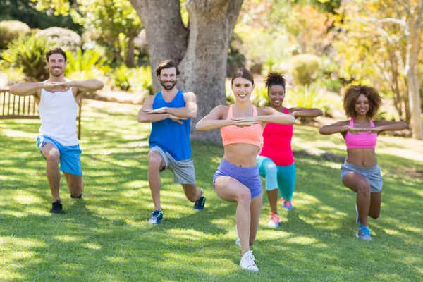 Group of friends exercising — Stock Photo, Image