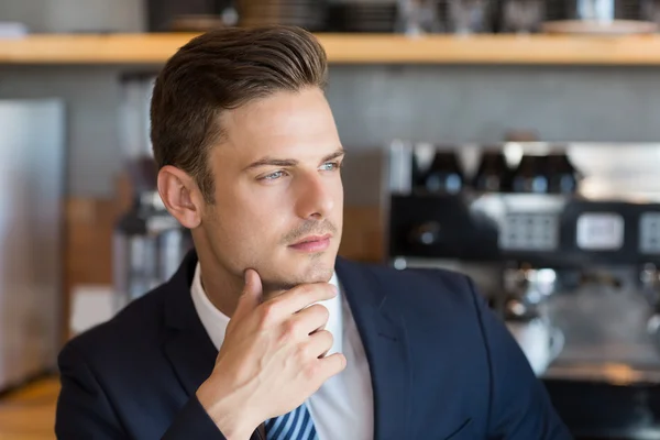 Nahaufnahme eines smarten Geschäftsmannes — Stockfoto