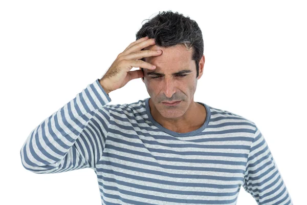 Stressed mid adult man — Stock Photo, Image