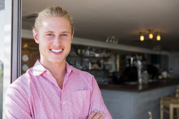 Portret van restaurant manager — Stockfoto