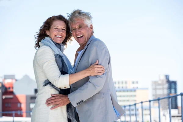 Joyful couple standing — Stock Photo, Image