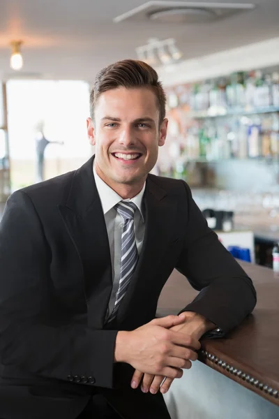Portrait of businessman smiling — Stock Photo, Image