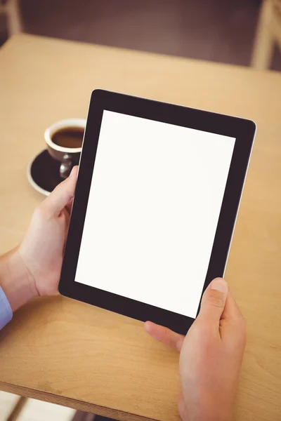 Man holding digital tablet — Stock Photo, Image