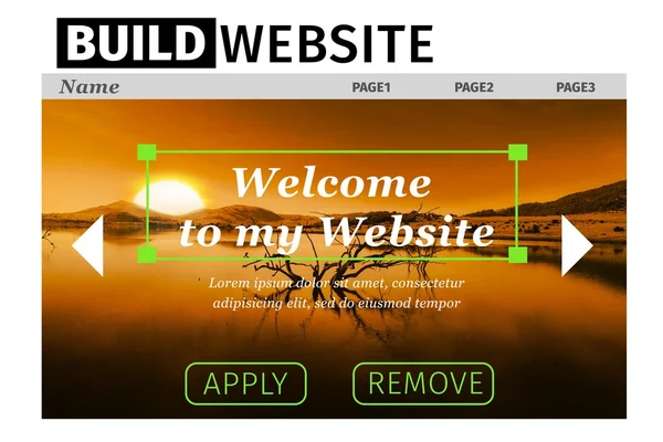 Construir interfaz de sitio web —  Fotos de Stock