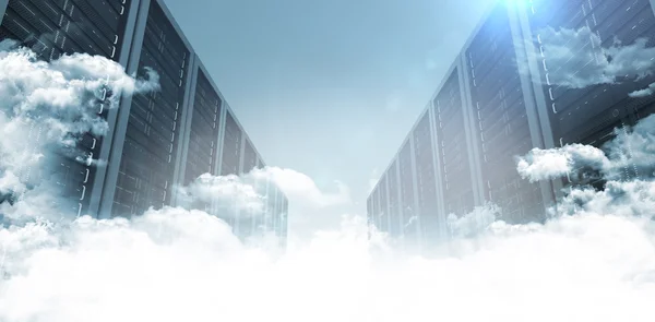 Servers in the clouds — Stock Photo, Image