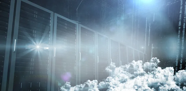 Сервери в хмарах — стокове фото