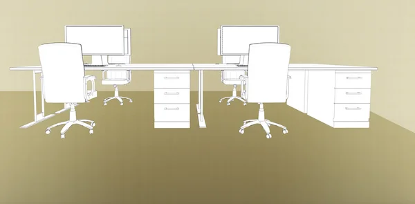 Gambar komposit dari gambar dua meja — Stok Foto