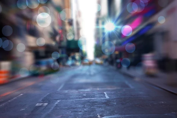 Rozmazane nowojorskiej ulicy — Zdjęcie stockowe