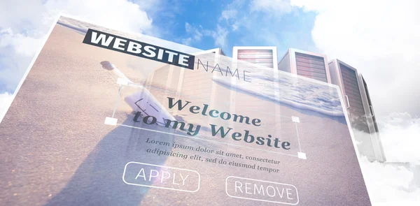 Composite image of build website interface — Stock Photo, Image