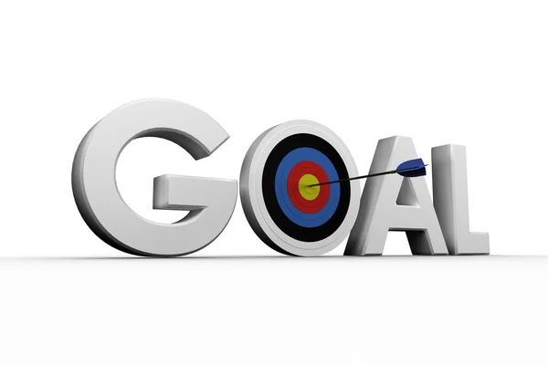 Digitally generated image of the word goal — Stock Photo, Image