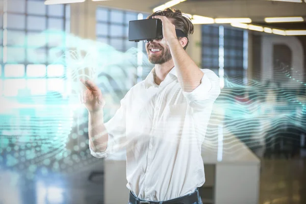 Abstrakte blau glühend schwarzen Hintergrund — Stockfoto