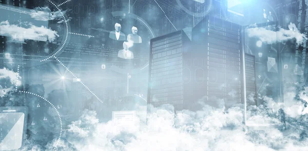 Servers in the clouds — Stock Photo, Image