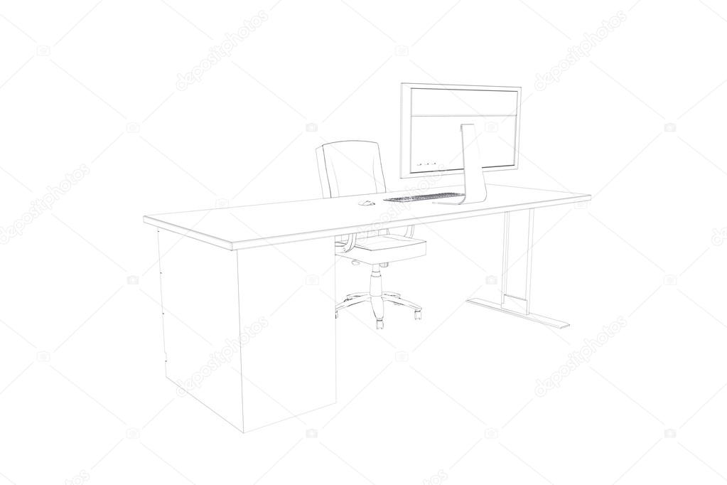 Draw Of A Desk Stock Photo C Wavebreakmedia 116687270