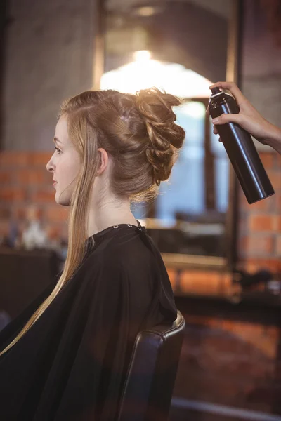 Peluquería femenina clientes de peinado cabello —  Fotos de Stock