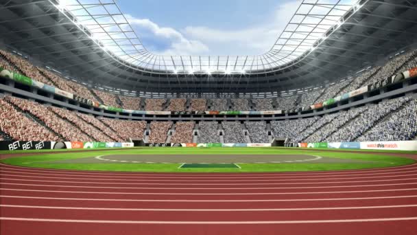Vista del estadio olímpico — Vídeo de stock