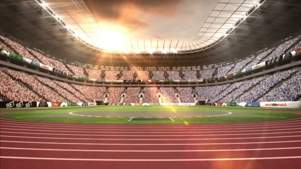 奥林匹克体育场的视图 — 图库视频影像