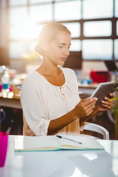 Business executive using digital tablet — Stock Photo, Image