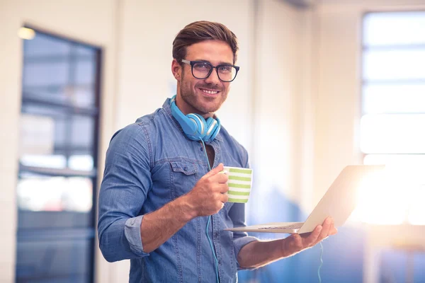 Företagsledare med kaffe — Stockfoto